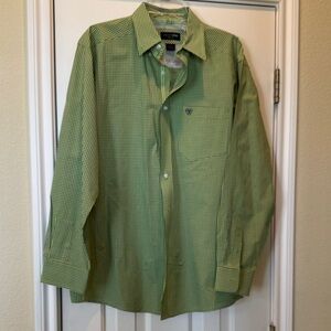 Ariat Men's Casual Green Checkered Shirt